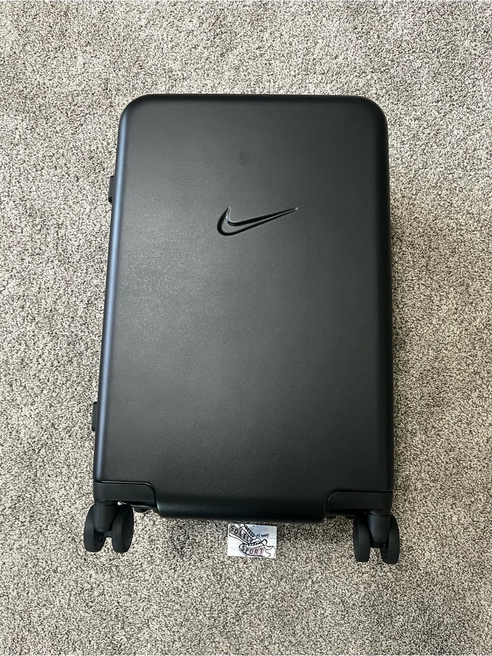 New Nike Air Force 1 22” Hardshell Carry-On Luggage Suitcase Black 52L TSA Lock